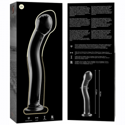 Nebula series by ibiza - modelo 18 dildo cristal borosilicato 18.5 cm -o- 3.5 cm