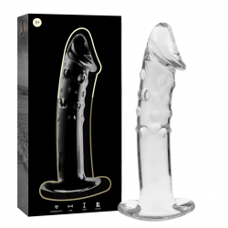 Nebula series by ibiza - modelo 19 dildo cristal borosilicato 18.5 cm -o- 4 cm