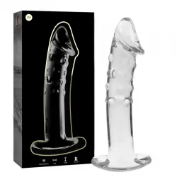 Nebula series by ibiza - modelo 19 dildo cristal borosilicato 18.5 cm -o- 4 cm