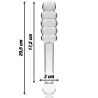 Nebula series by ibiza - modelo 20 dildo cristal borosilicato 20.5 cm -o- 3 cm - 2