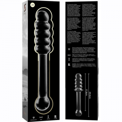 Nebula series by ibiza - modelo 20 dildo cristal borosilicato 20.5 cm -o- 3 cm