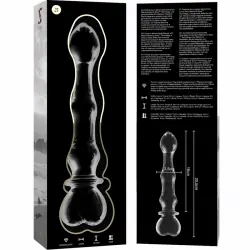 Nebula series by ibiza - modelo 21 dildo cristal borosilicato 20.5 cm -o- 3.5 cm