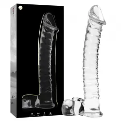 Nebula series by ibiza - modelo 23 dildo cristal borosilicato 21.5 cm -o- 4 cm
