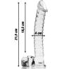 Nebula series by ibiza - modelo 23 dildo cristal borosilicato 21.5 cm -o- 4 cm - 2