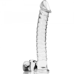 Nebula series by ibiza - modelo 23 dildo cristal borosilicato 21.5 cm -o- 4 cm