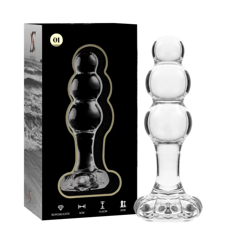 Nebula series by ibiza - modelo 1 plug cristal borosilicato 10.5 cm -o- 3 cm
