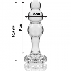 Nebula series by ibiza - modelo 1 plug cristal borosilicato 10.5 cm -o- 3 cm
