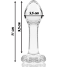 Nebula series by ibiza - modelo 2 plug cristal borosilicato 11 cm -o- 3.5 cm - 2