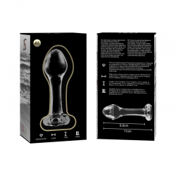 Nebula series by ibiza - modelo 2 plug cristal borosilicato 11 cm -o- 3.5 cm - - 4
