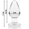 Nebula series by ibiza - modelo 3 plug cristal borosilicato 11 cm -o- 5 cm - 2