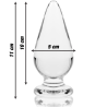 Nebula series by ibiza - modelo 4 plug cristal borosilicato 11 cm -o- 5 cm - 2
