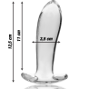 Nebula series by ibiza - modelo 5 plug cristal borosilicato 12.5 cm -o- 3.5 cm - 2