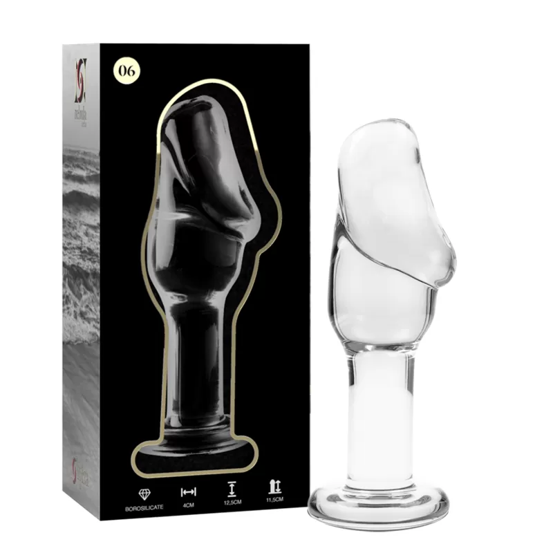 Nebula series by ibiza - modelo 6 plug cristal borosilicato 12.5 cm -o- 4 cm