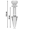Nebula series by ibiza - modelo 7 plug cristal borosilicato 13.5 cm -o- 3 cm - 2