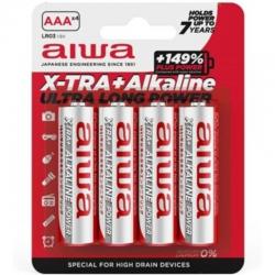 Aiwa - x-tra alkaline pila alcalina aaa lr03 blister*4