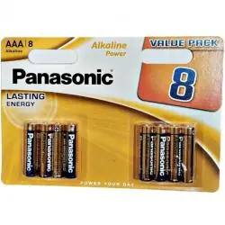 Panasonic - bronze pila alcalina aaa lr03 blister*8
