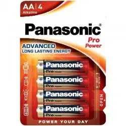 Panasonic - pro power pila alcalina aa lr6 blister*4