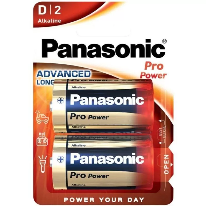 Panasonic - pro power pila alcalina d lr20 blister*2