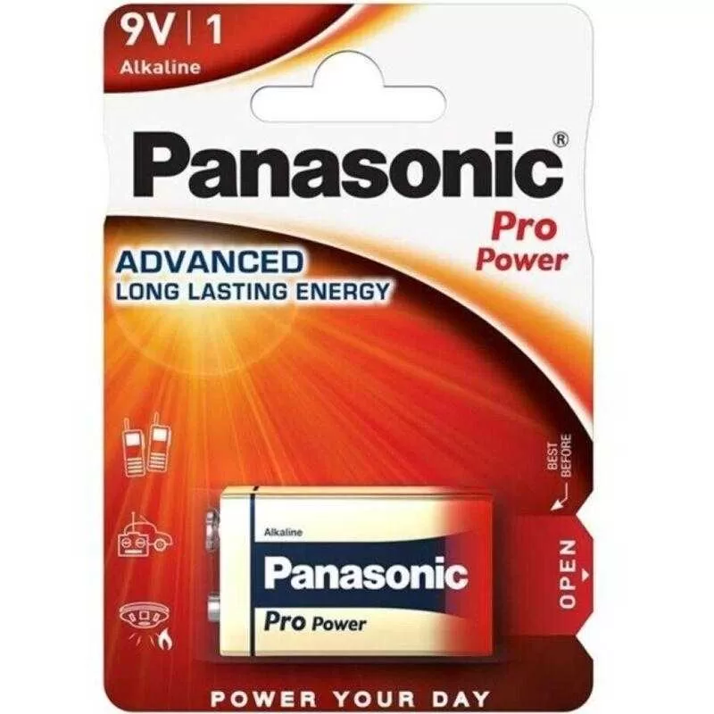 Panasonic - pro power pila alcalina 9v lr61 blister*1
