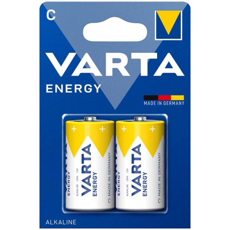 Varta - energy pila alcalina c lr14 blister*2