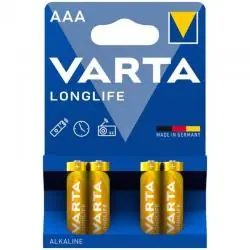 Varta - longlife pila alcalina aaa lr03 blister*4