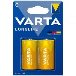Varta - longlife pila alcalina c lr14 blister*2