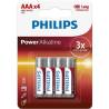 Philips - power alkaline pila aaa lr03 blister*4 - 1