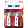 Philips - power alkaline pila d lr20 blister*2 - 1