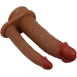 Pretty love - goran doble dildo realístico natural mulato