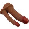 Pretty love - hulbert doble dildo realístico con vibración mulato - 3