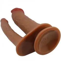Pretty love - hulbert doble dildo realístico con vibración mulato