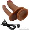 Pretty love - hulbert doble dildo realístico con vibración mulato - 6