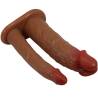 Arnés Keaven con dildo hueco y doble Pretty Love, dildos en diagonal