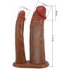 Arnés Keaven con dildo hueco y doble Pretty Love, dildos con las medidas indicadas