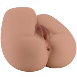 Crazy bull - bernace trasero vibrador con vagina y ano realístico natural control remoto