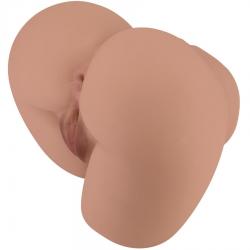 Crazy bull - bernace trasero vibrador con vagina y ano realístico natural control remoto