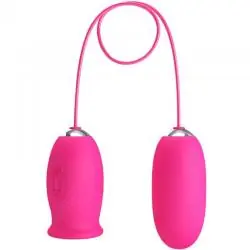 Pretty love - daisy huevo vibrador + lengua estimuladora de clítoris rosa