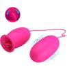 Pretty love - daisy huevo vibrador + lengua estimuladora de clítoris rosa - 2
