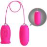 Pretty love - daisy huevo vibrador + lengua estimuladora de clítoris rosa - 4