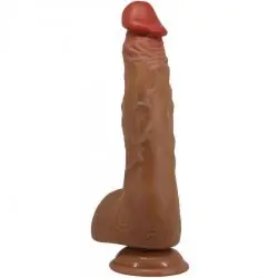 Baile - beautiful wilks vibrador realístico de 5 configuraciones 25 cm mulato