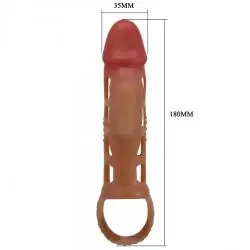 Pretty love - preston funda para pene con vibración de 18 cm