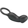 Pretty Love Trae negro, anillo con vibrador en horizontal