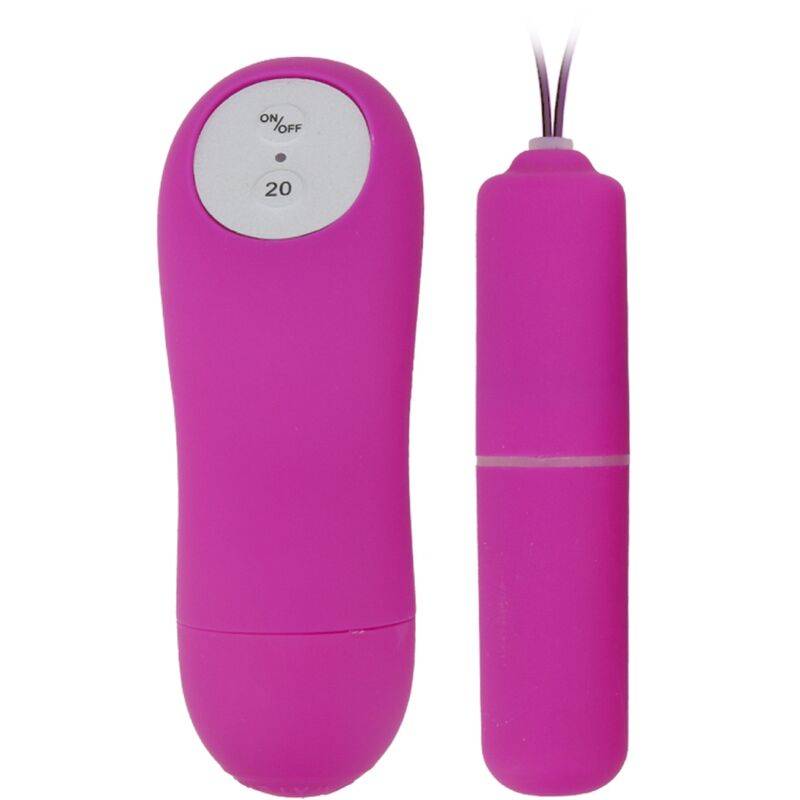 Tanga Baile con bala vibradora y mando fucsia, bala y mando