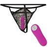 Tanga Baile con bala vibradora y mando fucsia, tanga estampado con la bala y el mando