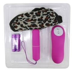 Tanga Baile con bala vibradora y mando fucsia, contenido del envase
