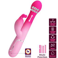 Pretty love - dejon vibrador rabbit 3 en 1 multifunción rosa - - 1