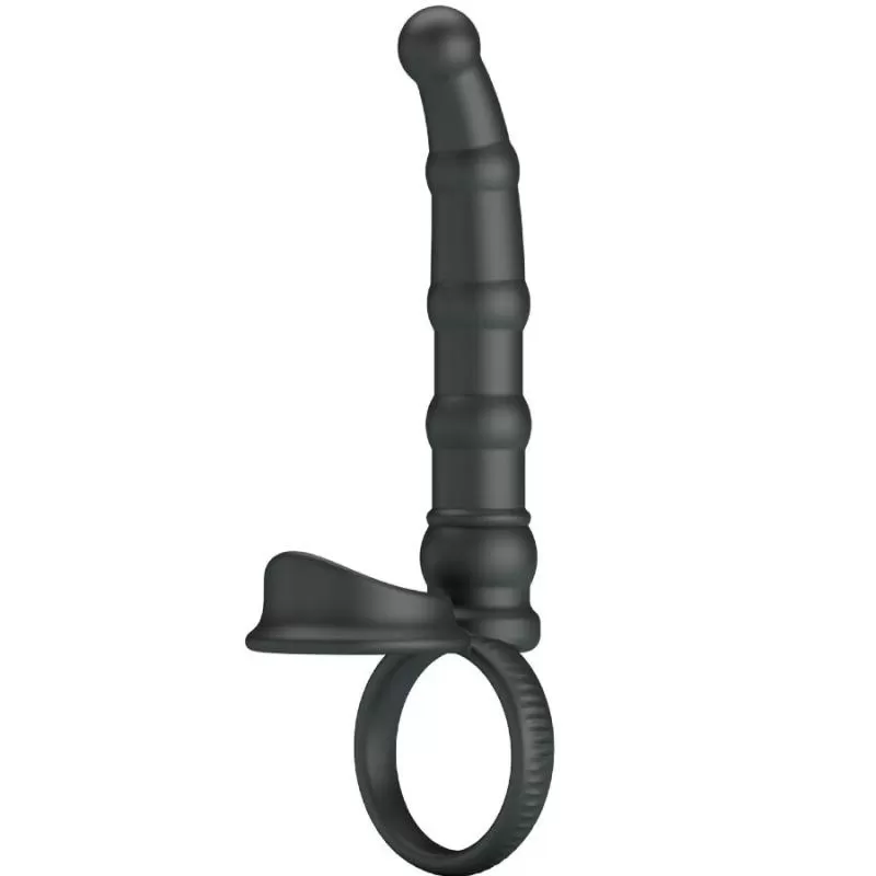 Pretty love - tatum anillo vibrador pene con plug 10 vibraciones negro