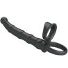 Pretty love - tatum anillo vibrador pene con plug 10 vibraciones negro - 2