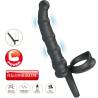 Pretty love - tatum anillo vibrador pene con plug 10 vibraciones negro - 4