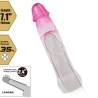 Pretty love - neron funda realística alargadora de 6 cm para pene rosa - 5